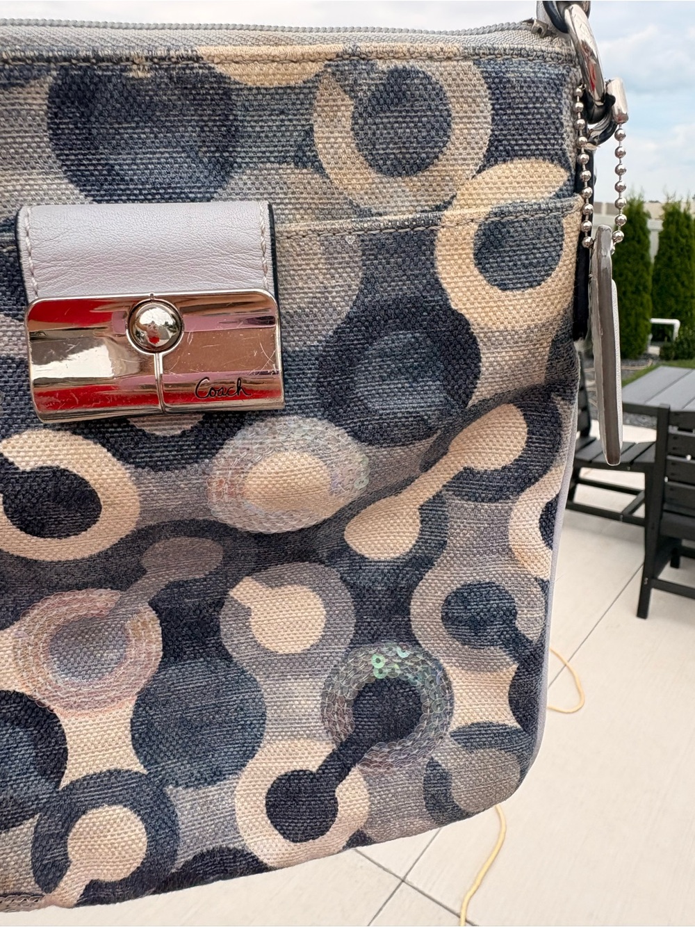 Coach Kristin Sequin Swingpack Bag - Picture 2 of 7